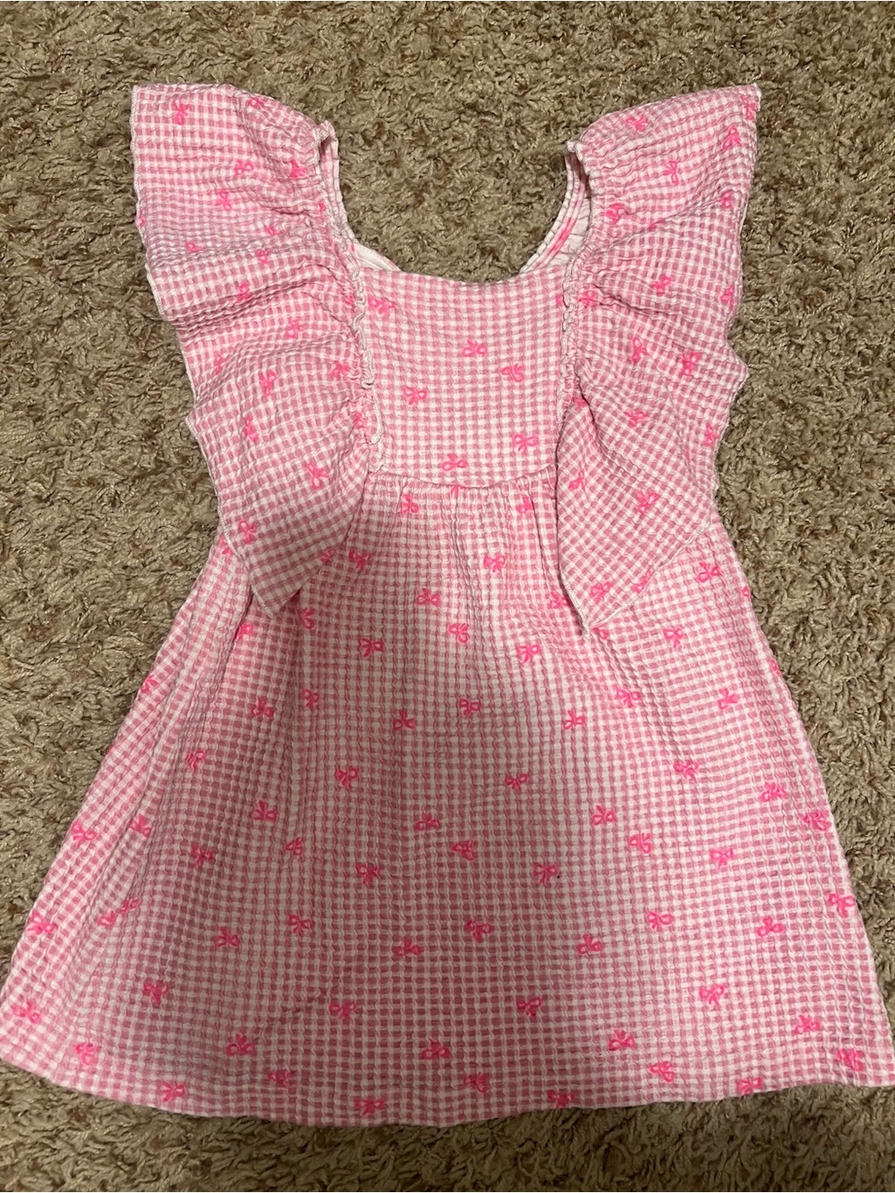 Toddler Girl Pink Zara Dress with Bows 🎀